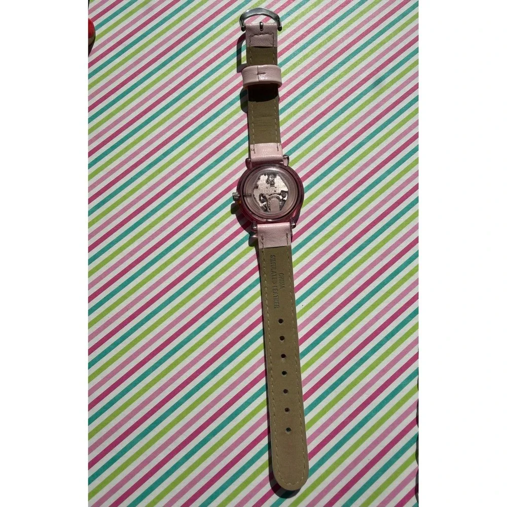 Vintage Armitron Supergirl Watch Pink DC Comics I Am A Supergirl Leather Strap